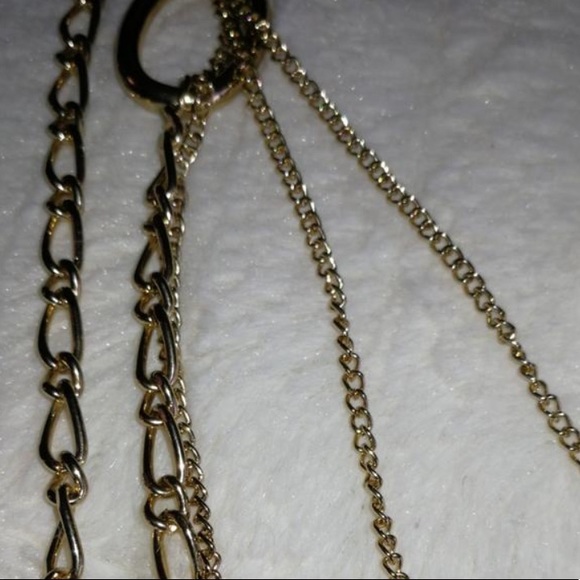 Golden Ringed Rope Necklace - Picture 5 of 5
